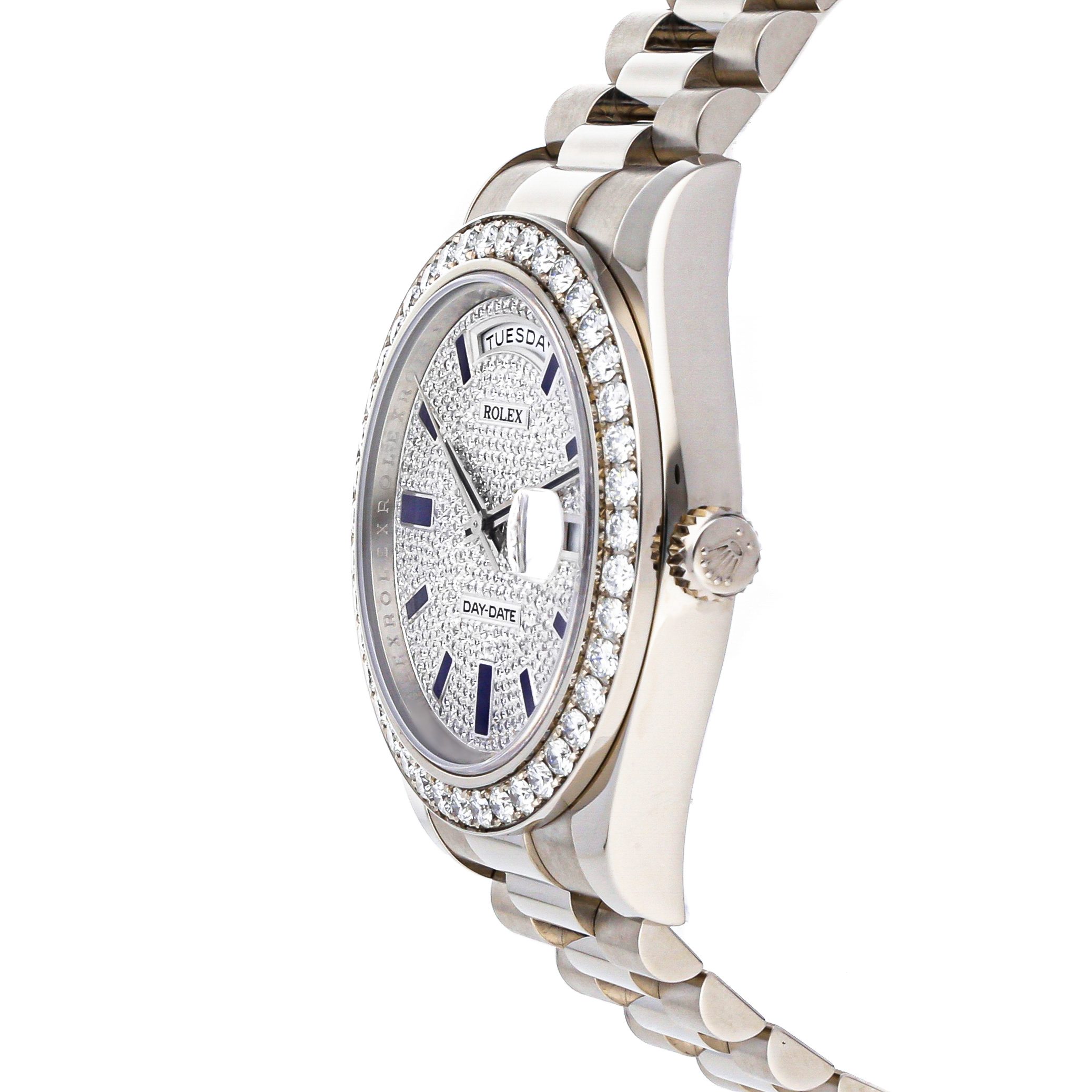 Rolex Super Clone Watch : Day-Date 218349 PV BLU EN PRS - Image 3