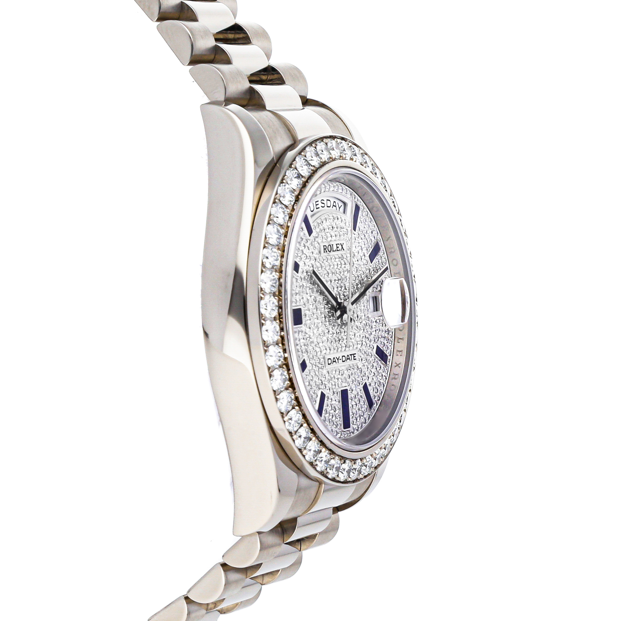 Rolex Super Clone Watch : Day-Date 218349 PV BLU EN PRS - Image 2