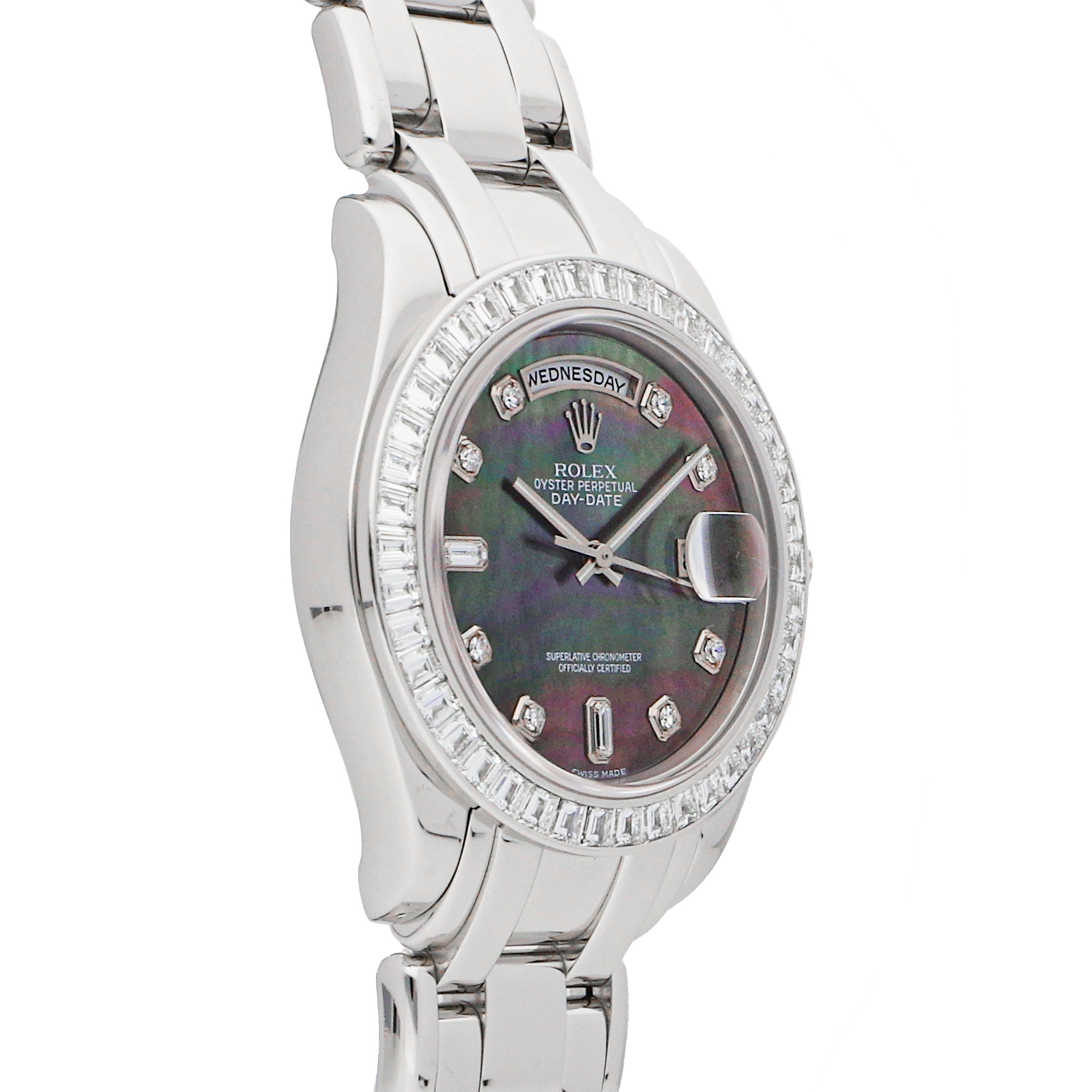 Rolex Super Clone Watch : Day-Date 18956BR BLK MOP RD BG PRL - Image 2