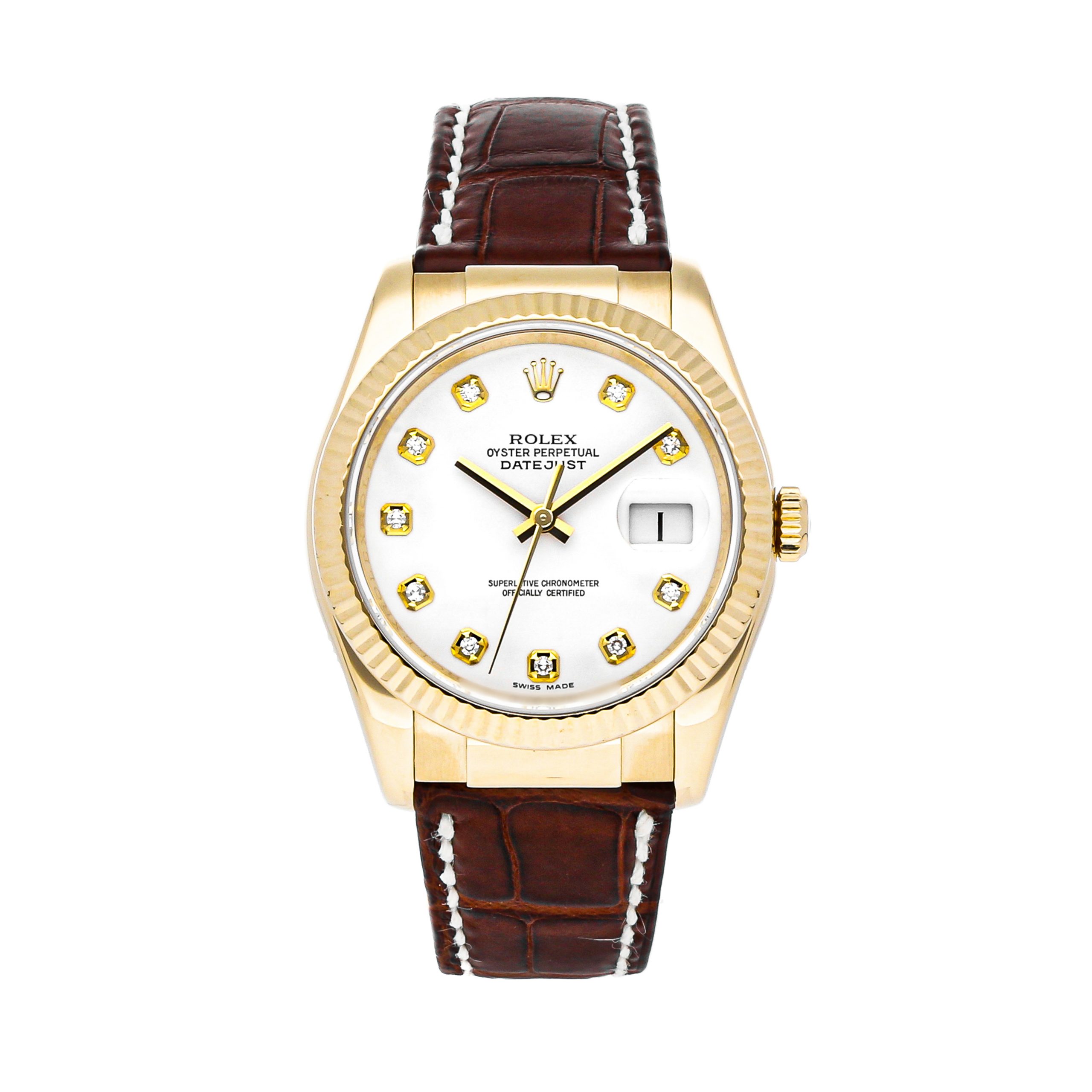Rolex Super Clone Watch : Datejust 116138 WHT DI DB