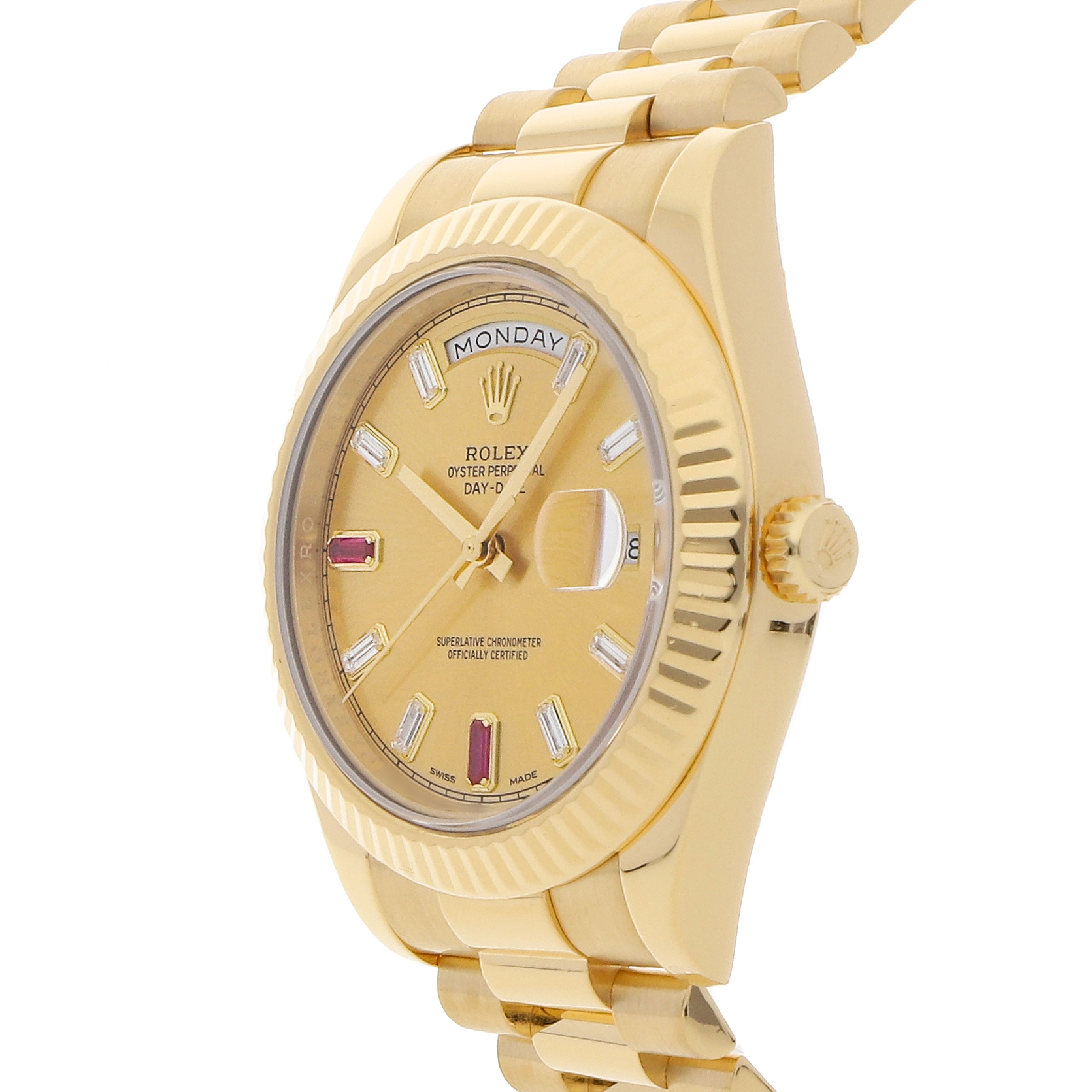 Rolex Super Clone Watch : Day-Date II 218238 CHP BG DI RBY PRS - Image 3