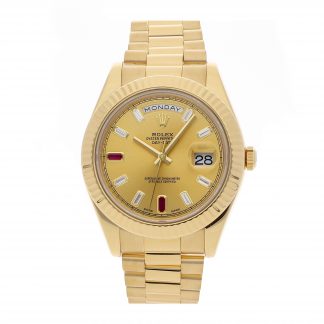 Rolex Super Clone Watch : Day-Date II 218238 CHP BG DI RBY PRS