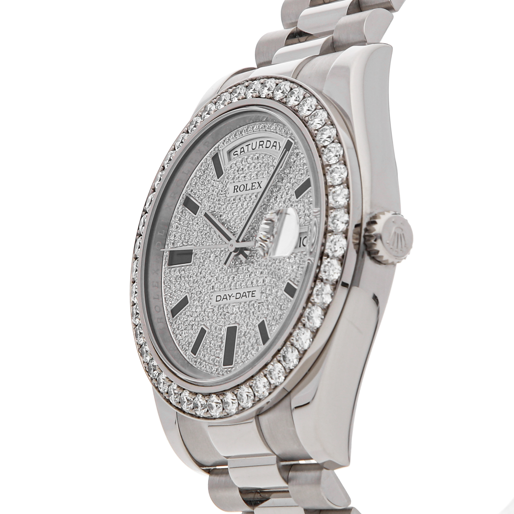 Rolex Super Clone Watch : Day-Date II 218349 PV BLK EN PRS - Image 3