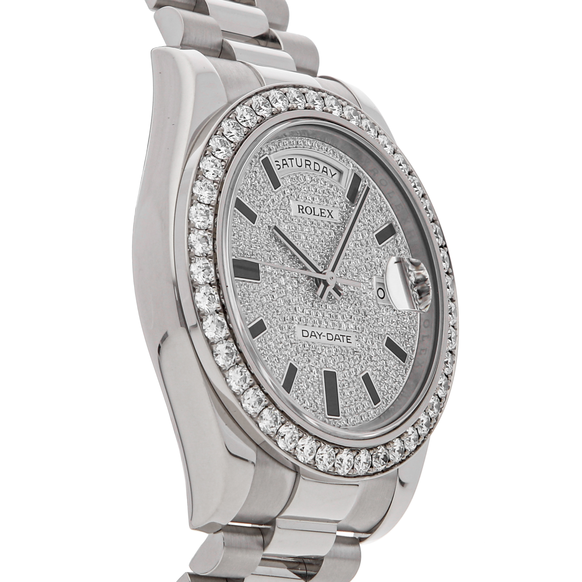 Rolex Super Clone Watch : Day-Date II 218349 PV BLK EN PRS - Image 2
