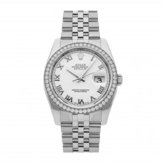 Rolex Super Clone Watch : Datejust 116244 WHT ROM JUB
