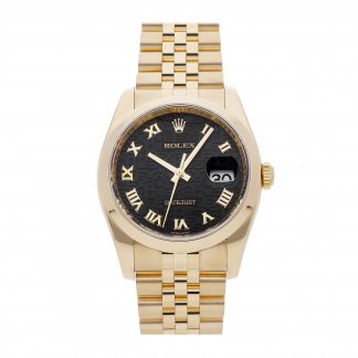 Rolex Super Clone Watch : Datejust 116208 BLK JUB ROM JUB