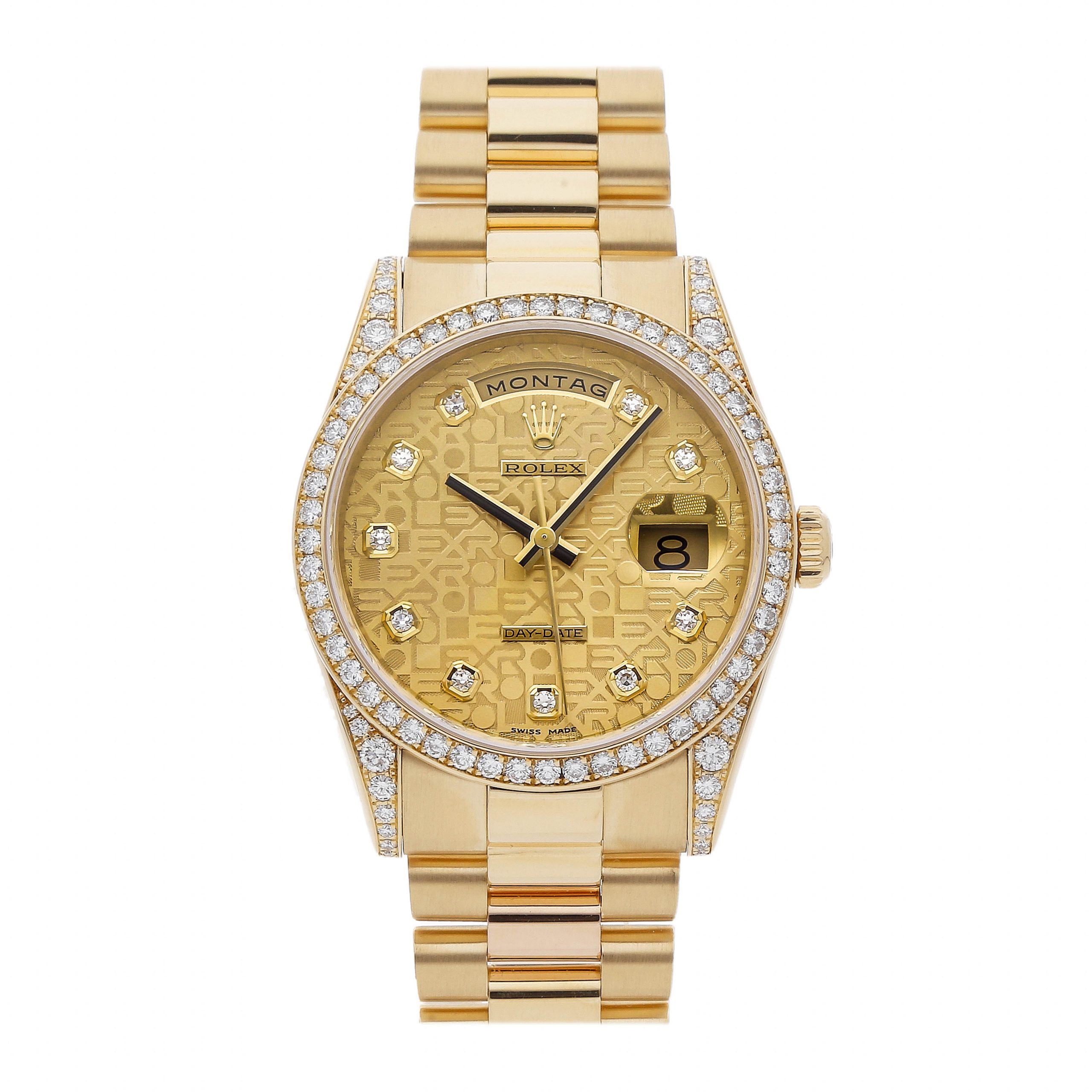 Rolex Super Clone Watch : Day-Date 118388 CHP JUB DIA PRS