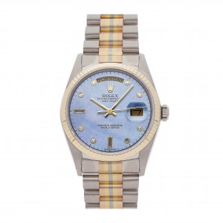 Rolex Super Clone Watch : Day-Date 18039BIC BLU MOP JUB DIA PRS