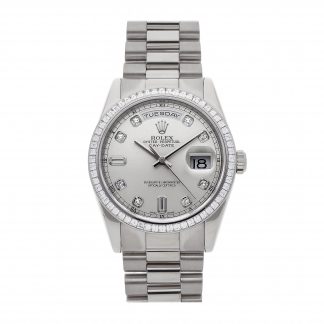 Rolex Super Clone Watch : Day-Date 118399BR SLV DI PRS