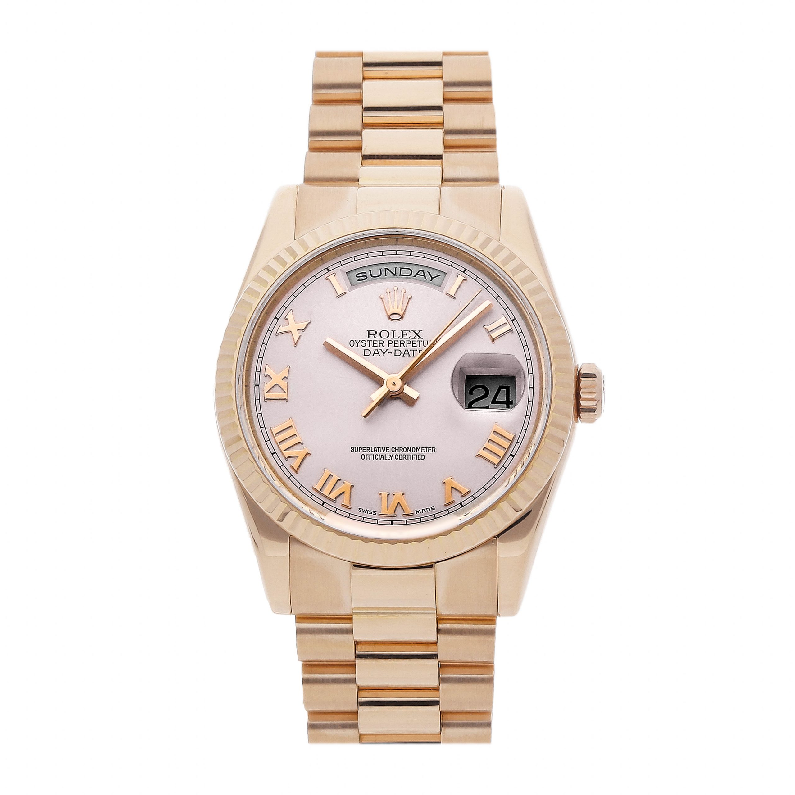 Rolex Super Clone Watch : Day-Date 118235F PNK ROM PRES