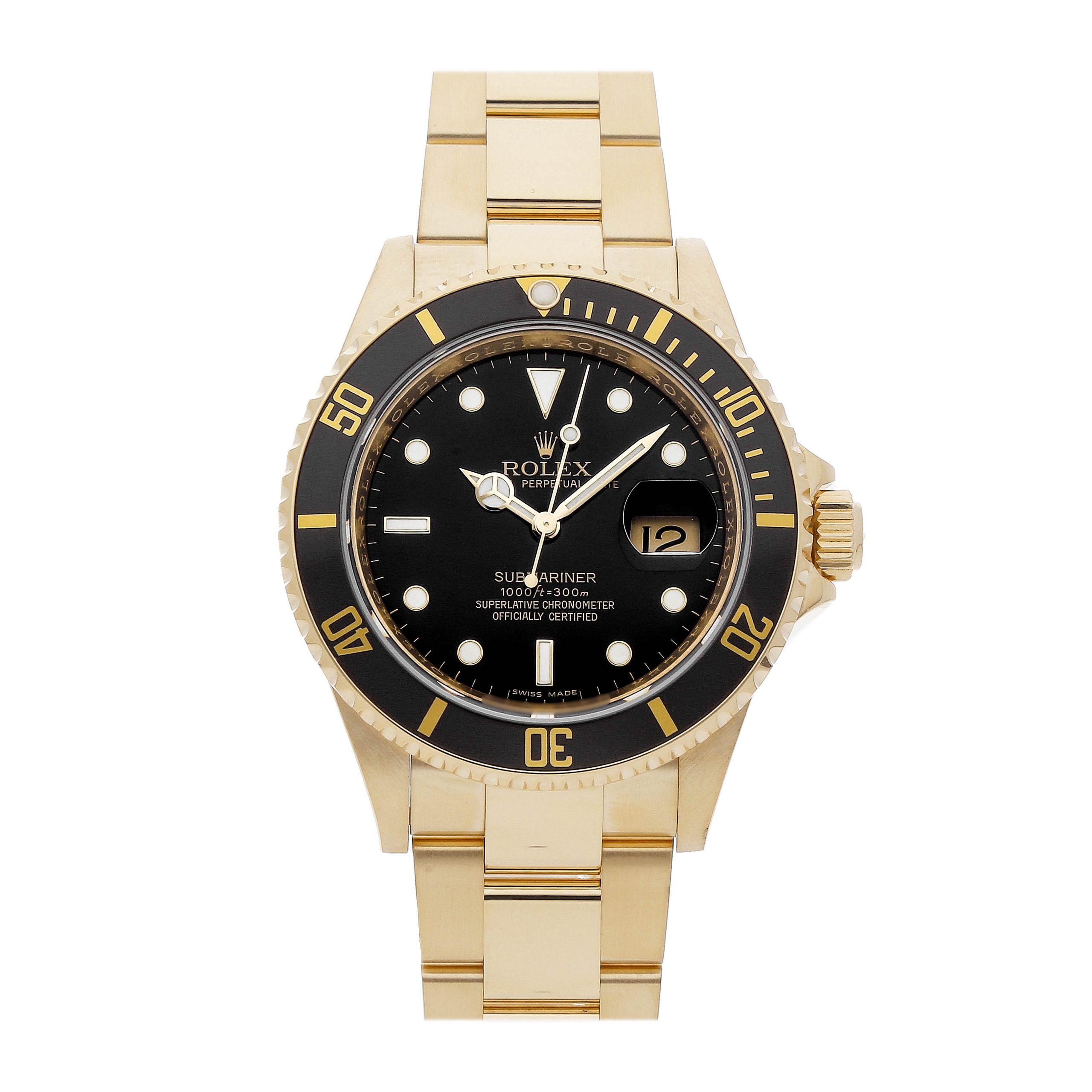 Rolex Super Clone Watch : Submariner Date 16618 BLK IX OYS