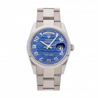 Rolex Super Clone Watch : Day-Date 118209 BLU WAV AR OYS