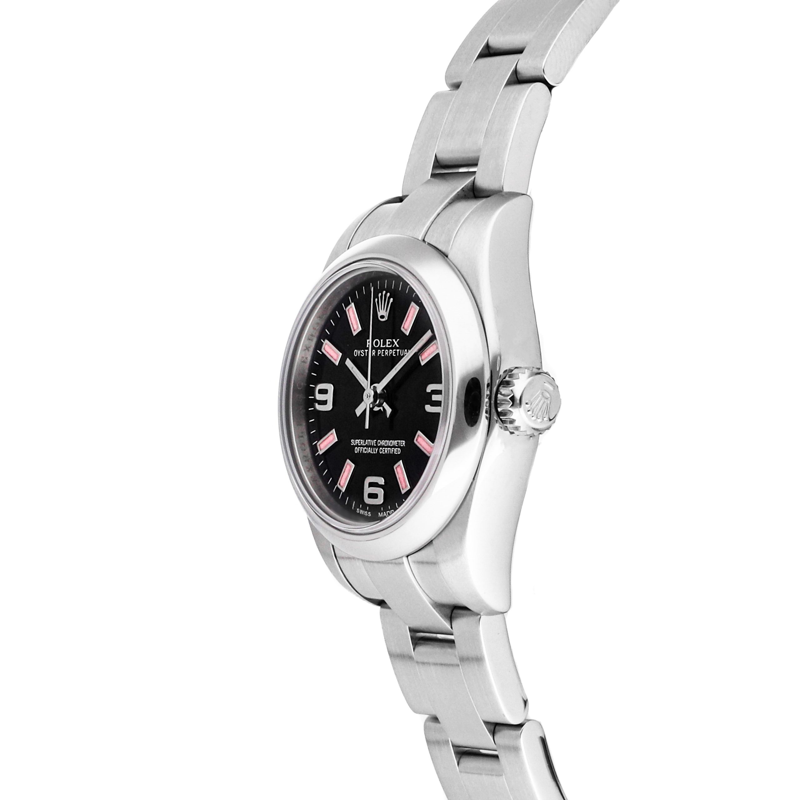 Rolex Super Clone Watch : Oyster Perpetual 176200 BLK PNK IX AR OYS - Image 3