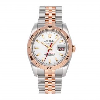Rolex Super Clone Watch : Datejust Turn-O-Graph 116261 WHT IX JUB