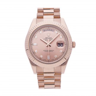 Rolex Super Clone Watch : Day-Date II 218235 PNK RD BG PRS