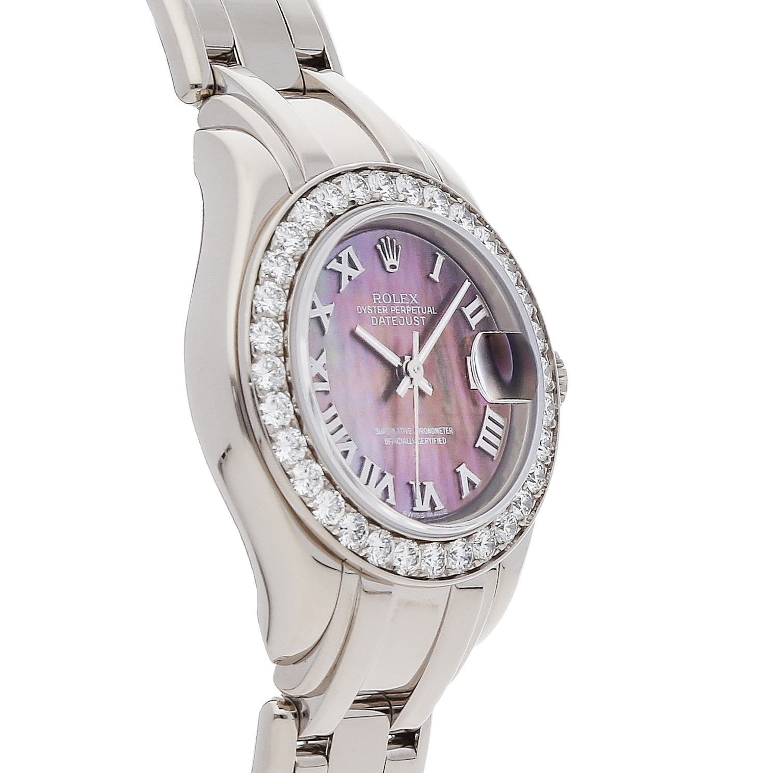 Rolex Super Clone Watch : Datejust 69299 BLK MOP ROM PRL - Image 2