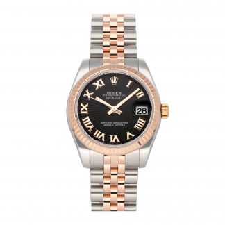 Rolex Super Clone Watch : Datejust 178271 BLK SUN ROM JUB