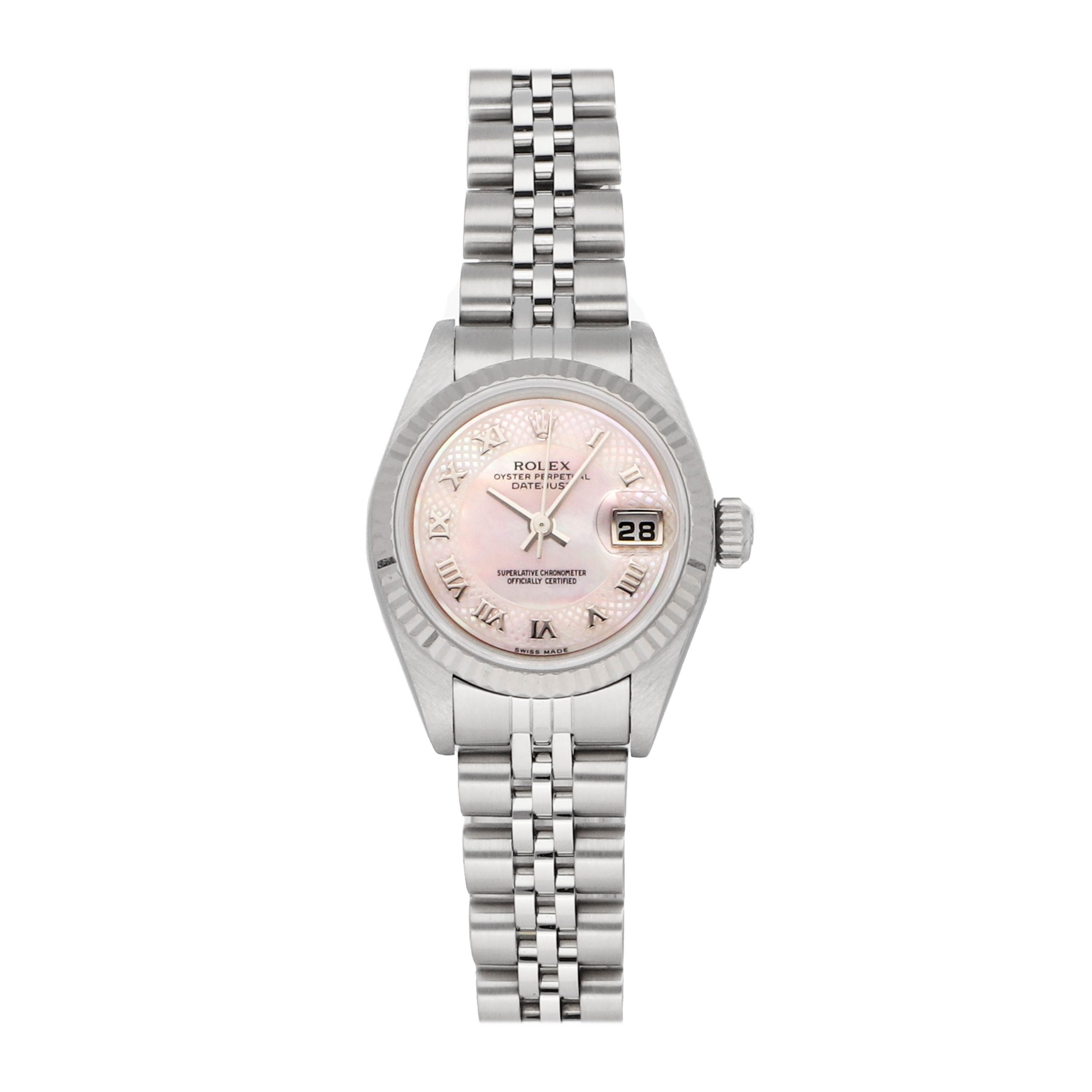 Rolex Super Clone Watch : Datejust 79174 PNK MOP GUIL ROM JUB