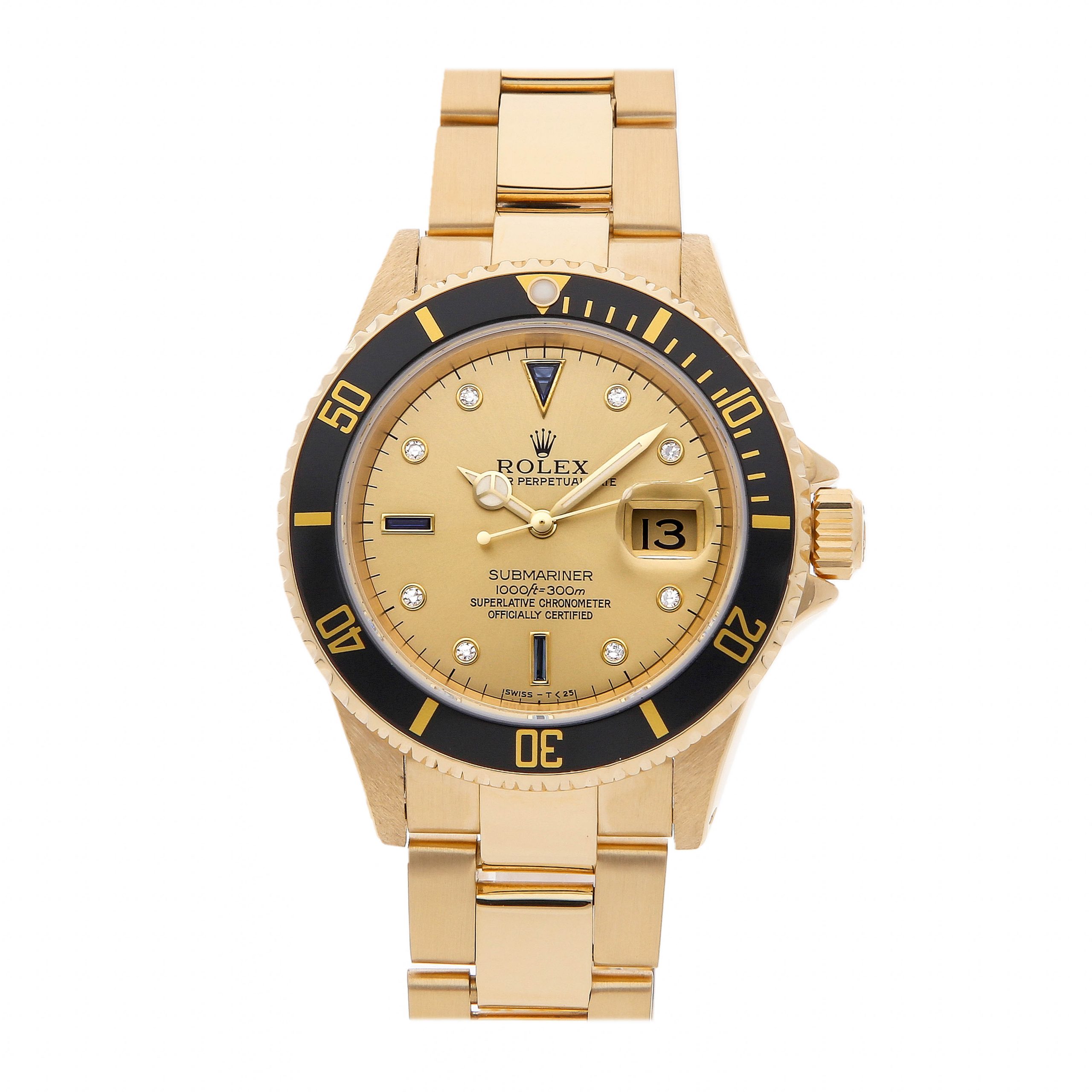 Rolex Super Clone Watch : Submariner Date 16618 CHP SER BLK OYS