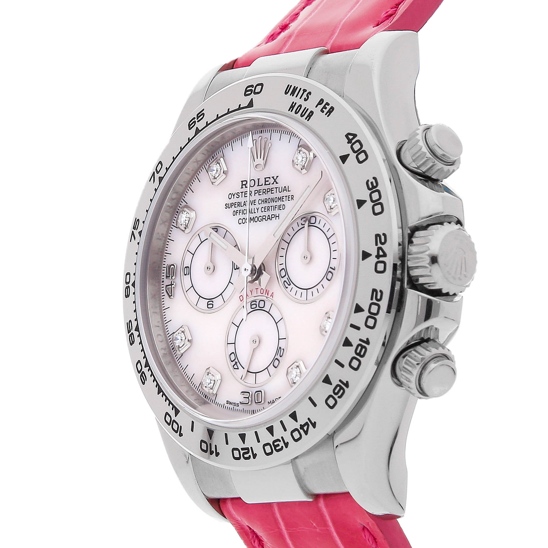 Rolex Super Clone Watch : Daytona Cosmograph 116519 PNK MOP DI DB - Image 3