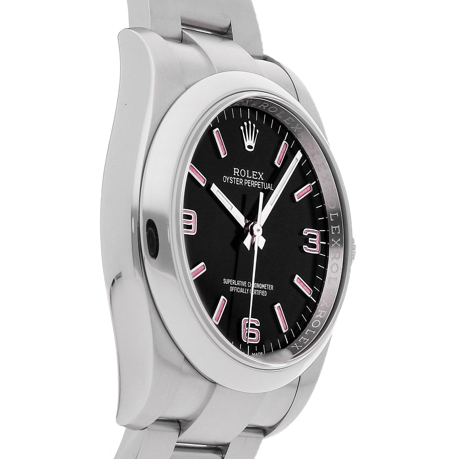 Rolex Super Clone Watch : Oyster Perpetual 116000 BLK PNK OYS - Image 2