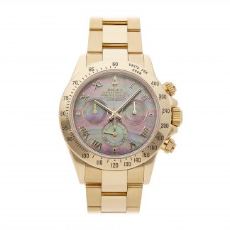Rolex Super Clone Watch : Daytona Cosmograph 116528 BLK MOP ROM OYS