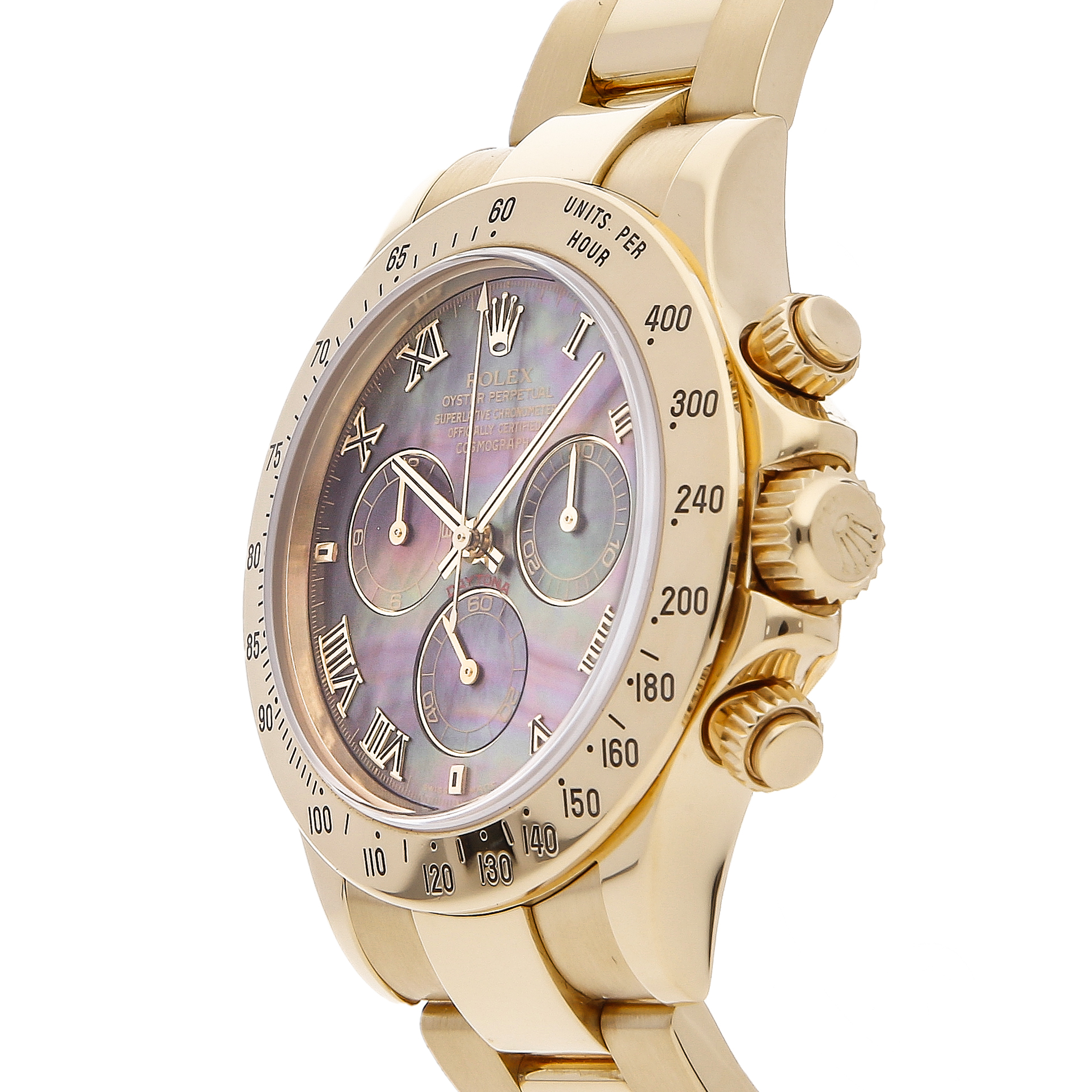 Rolex Super Clone Watch : Daytona Cosmograph 116528 BLK MOP ROM OYS - Image 3