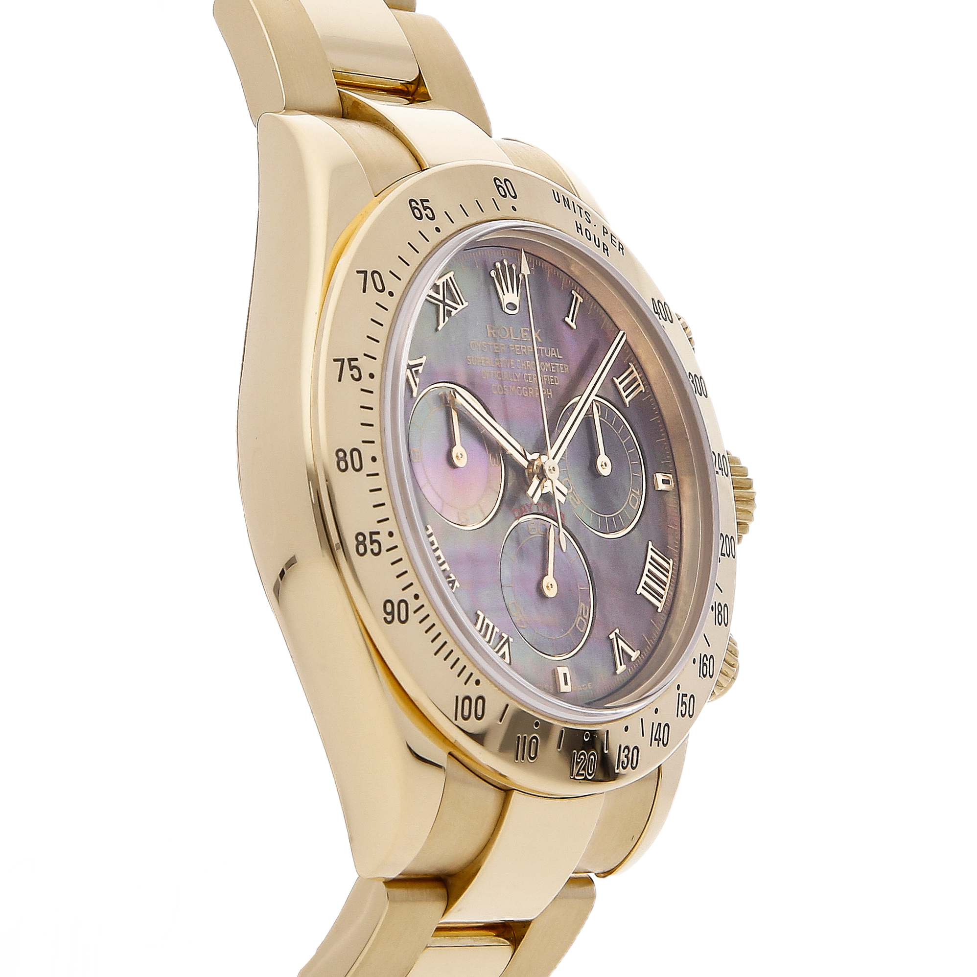 Rolex Super Clone Watch : Daytona Cosmograph 116528 BLK MOP ROM OYS - Image 2