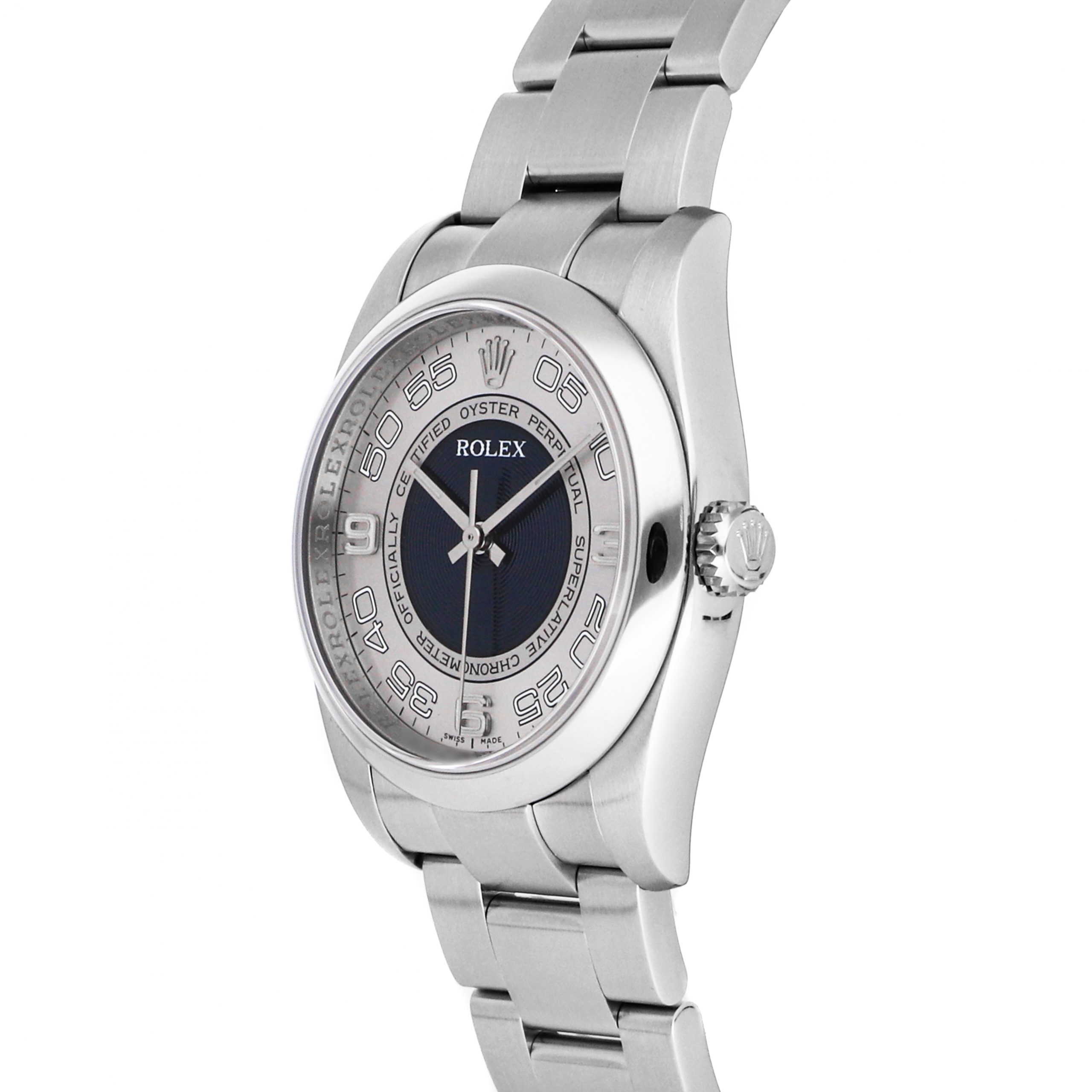 Rolex Super Clone Watch : Oyster Perpetual 116000 BLU SLV OYS - Image 3