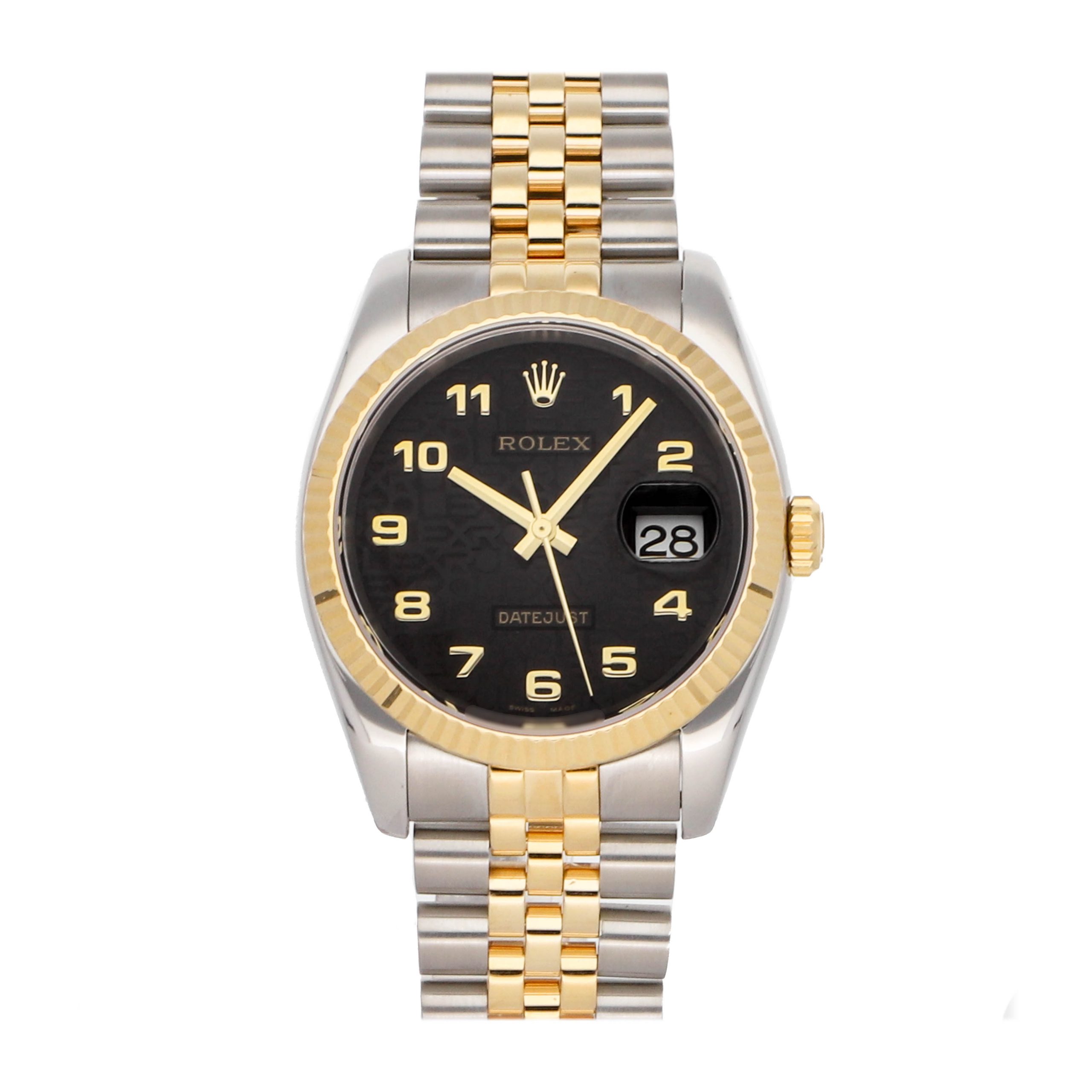 Rolex Super Clone Watch : Datejust 116233 BLK ARB JUB JUB