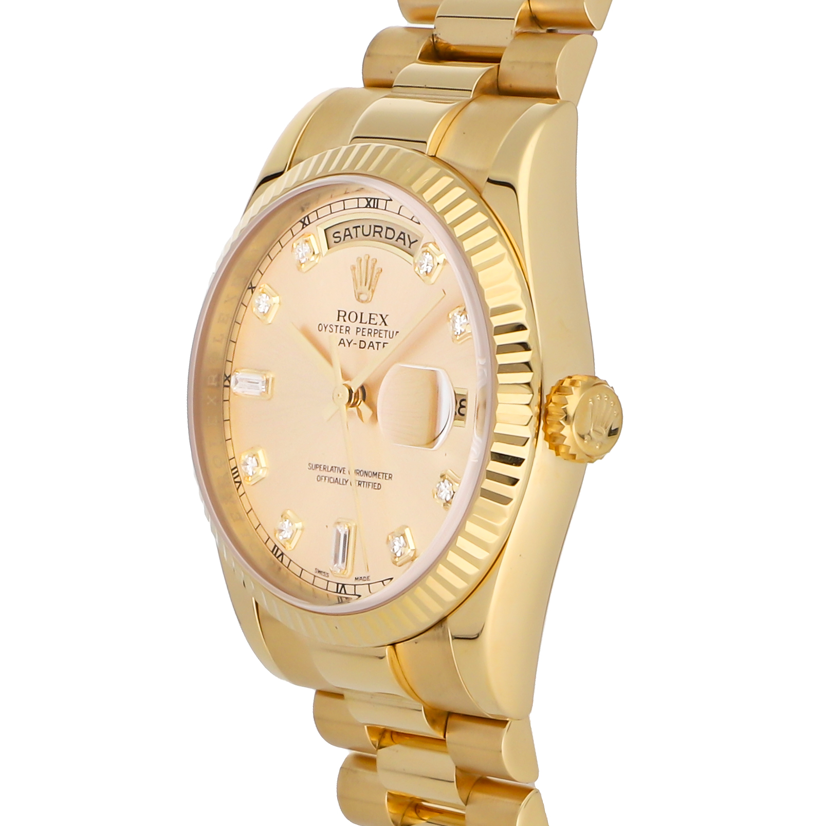 Rolex Super Clone Watch : Day-Date 118238 MET CHP DIA PRS - Image 3