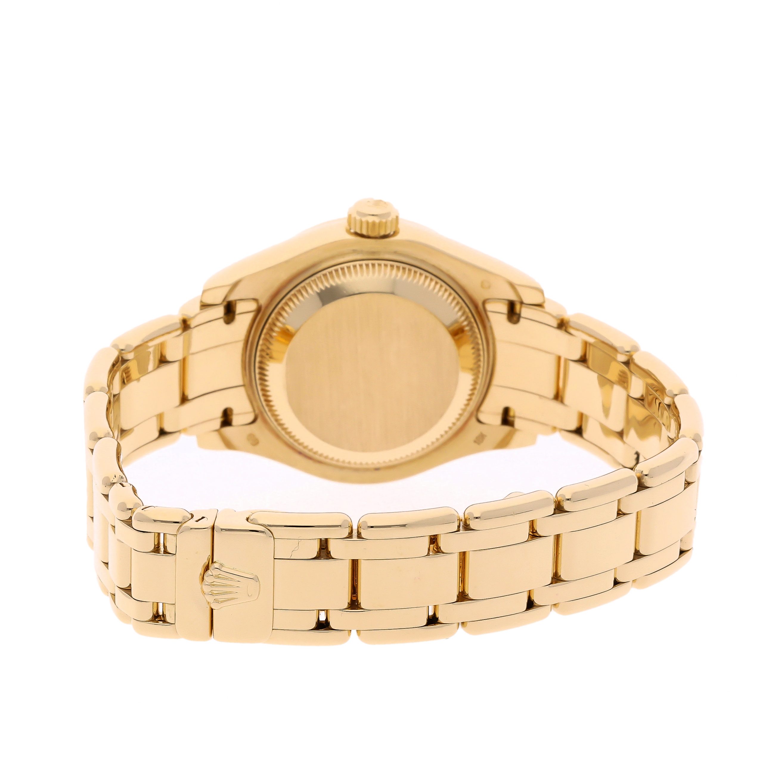 Rolex Super Clone Watch : Datejust Pearlmaster 69318 WHT ROM PRL - Image 4