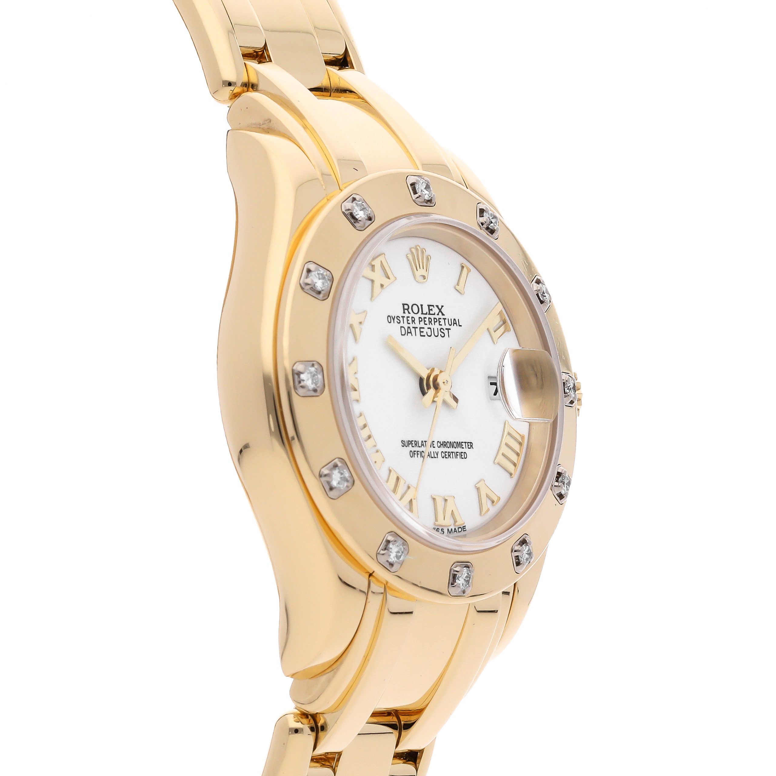 Rolex Super Clone Watch : Datejust Pearlmaster 69318 WHT ROM PRL - Image 2