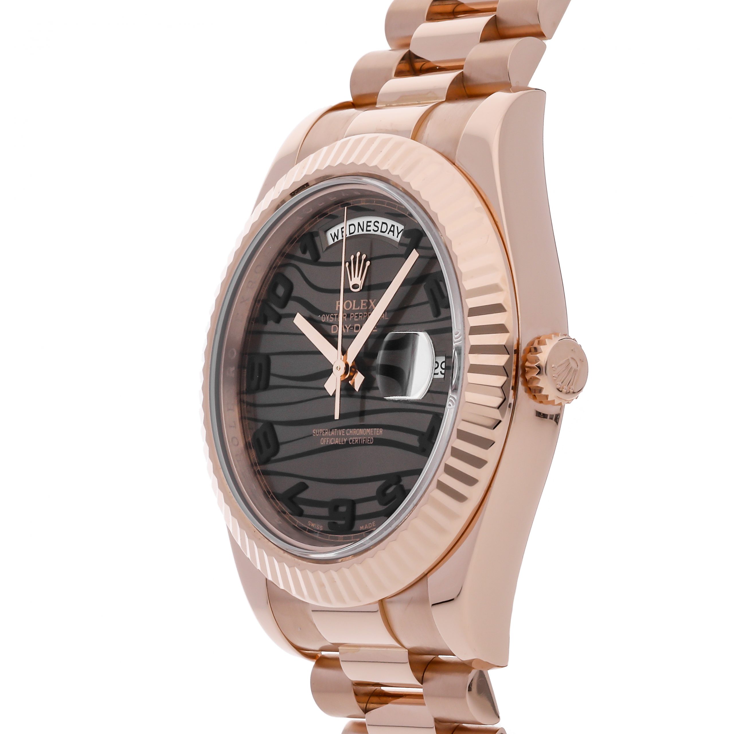 Rolex Super Clone Watch : Day-Date II 218235 BRZ WAVE PRS - Image 3