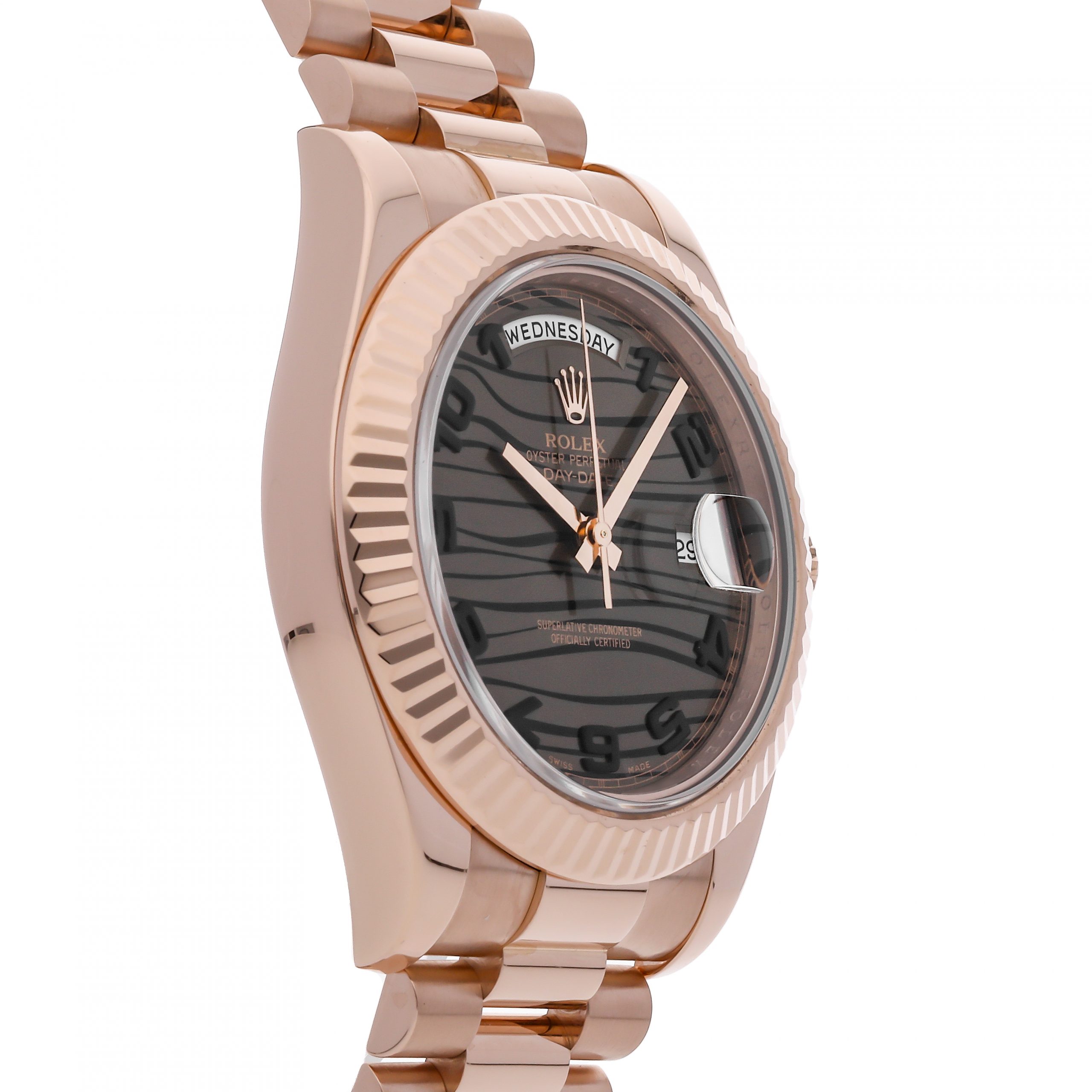 Rolex Super Clone Watch : Day-Date II 218235 BRZ WAVE PRS - Image 2