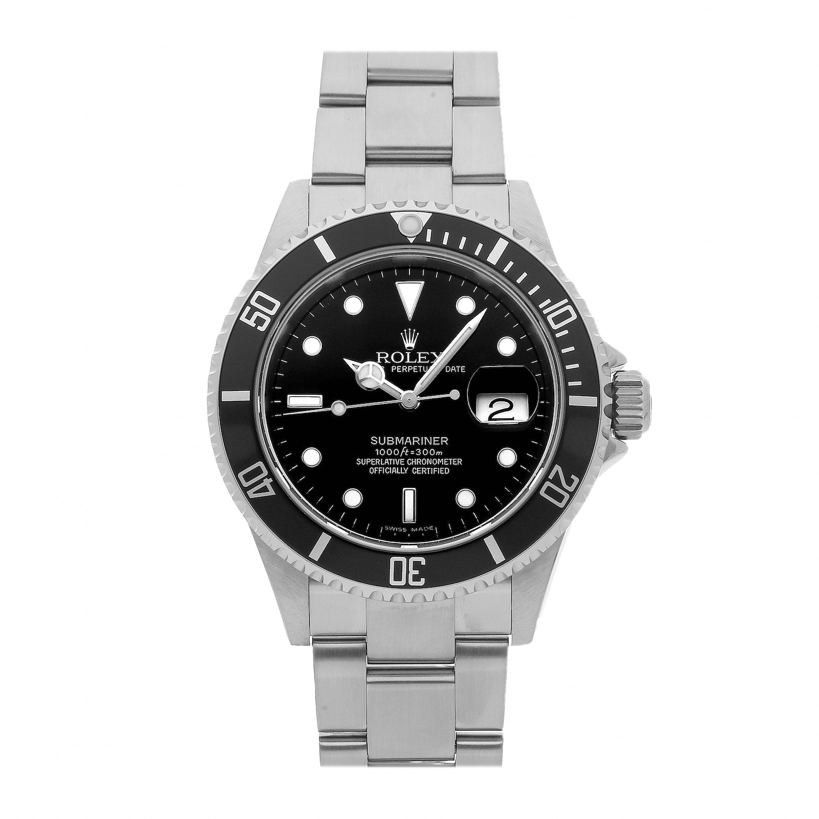 Rolex Super Clone Watch : Submariner Date 16610 BLK OYS