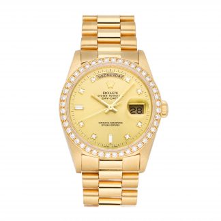 Rolex Super Clone Watch : Day-Date 18348 CHP SM RD BG PRS