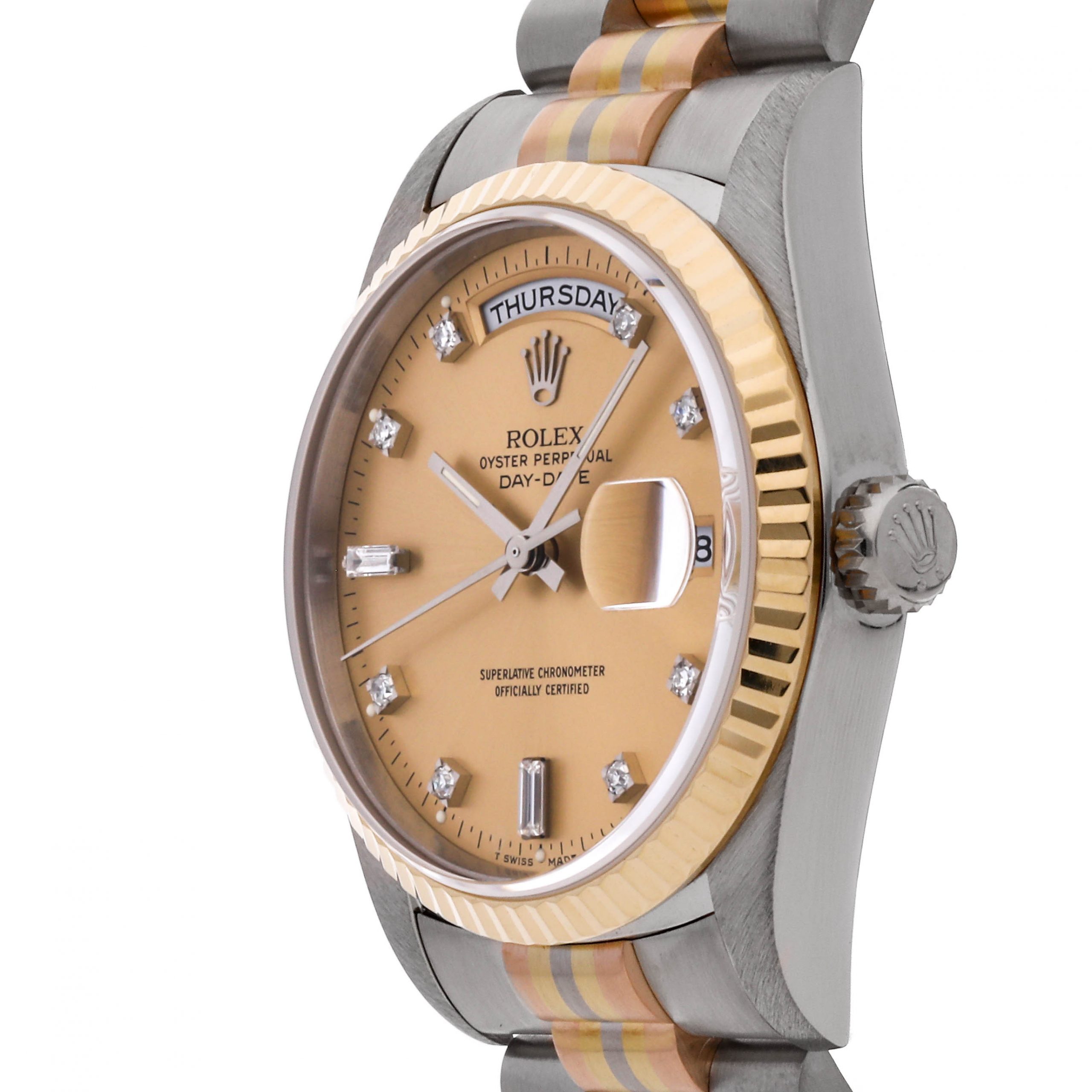 Rolex Super Clone Watch : Day-Date Tridor 18239B CHP DIA TRI - Image 3