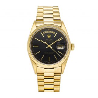 Rolex Super Clone Watch : Day-Date 18038 BLK IX PRS